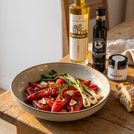 Gegrillte Paprika mit Cassis-Balsamico — Flammenkuss