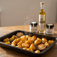 Ofenkartoffeln mit Feuer und Flamme — Flammenkuss