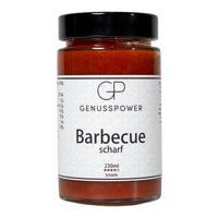 Barbecue Scharf Grillsauce von GenussPower im 230 ml Glas
