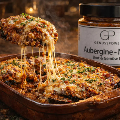 Aubergine Nüsse Orientalischer Brotaufstrich mit Tiefe