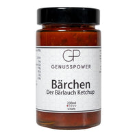 Bärchen Der Bärlauch Ketchup von GenussPower im 230 ml Glas