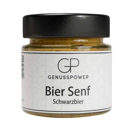 Bier Senf Schwarzbier - Malzig würzig und voller Charakter