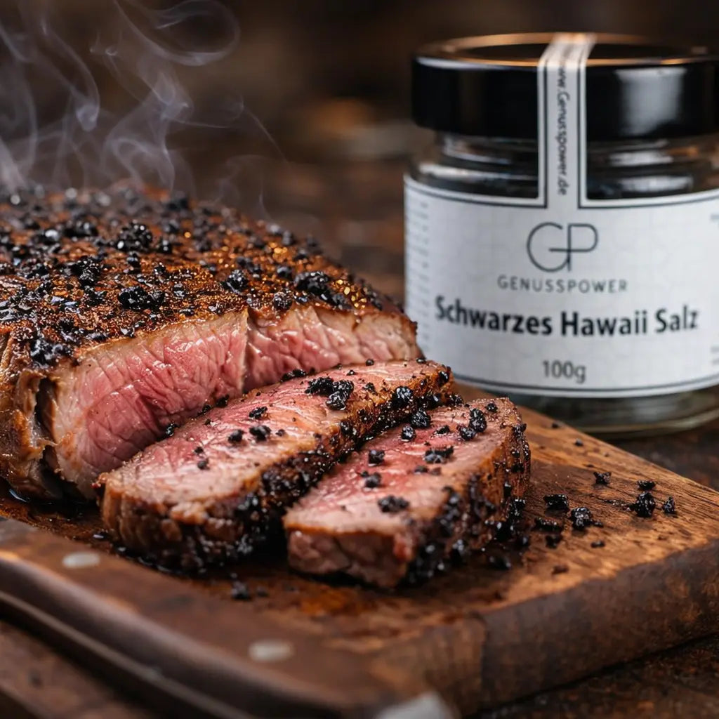 Hawaii Salz Schwarz - Edles Meersalz mit natürlicher Aktivkohle