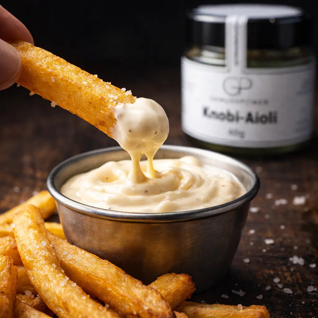 Knobi Aioli - Der intensive Knoblauchgenuss für Dips und Saucen