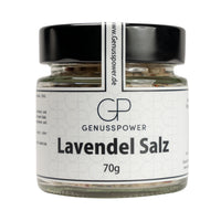 Lavendel Salz · Salz mit Lavendelblüten