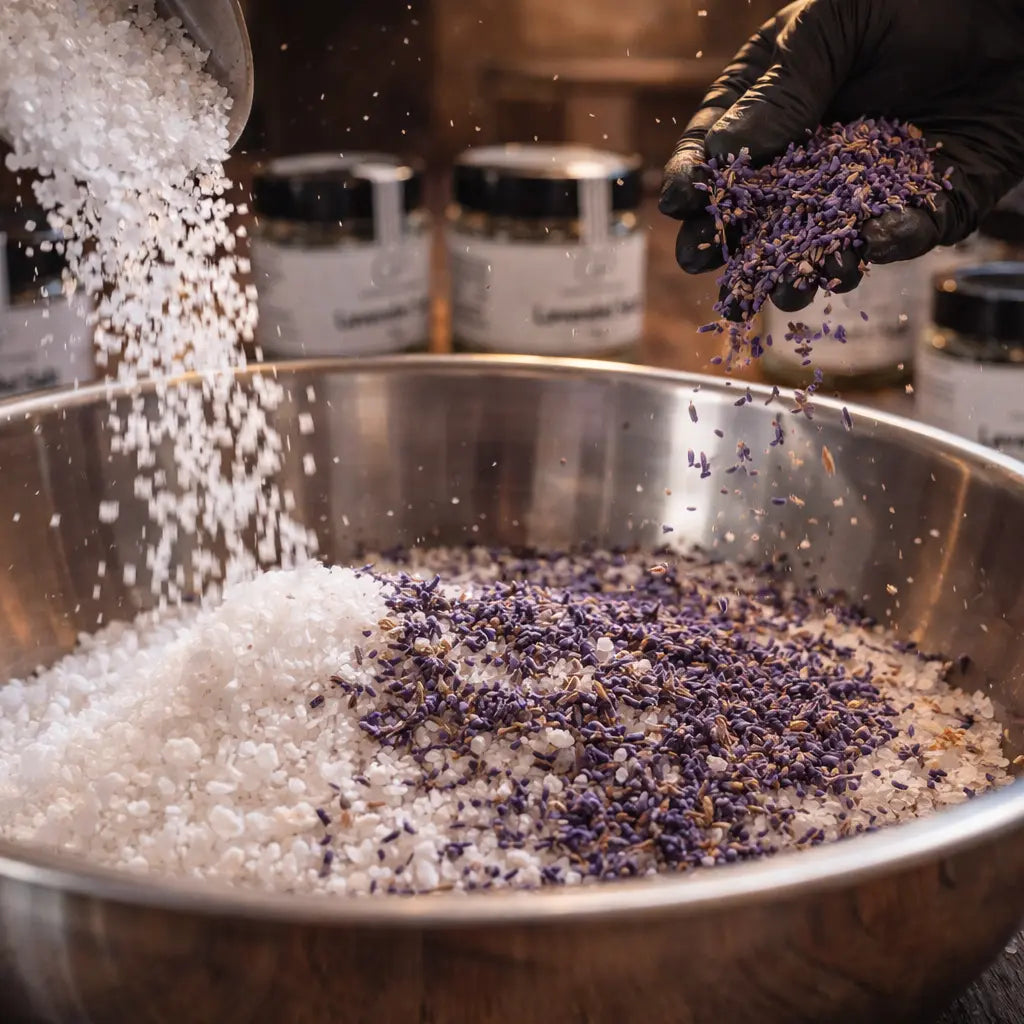 Lavendel Salz - Feines Salz mit aromatischen Lavendelblüten