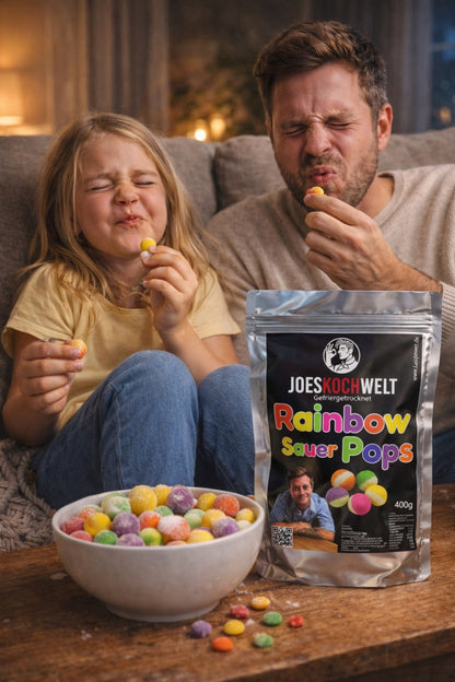 Gefriergetrocknete Rainbow Pops – sauer (Joeskochwelt)