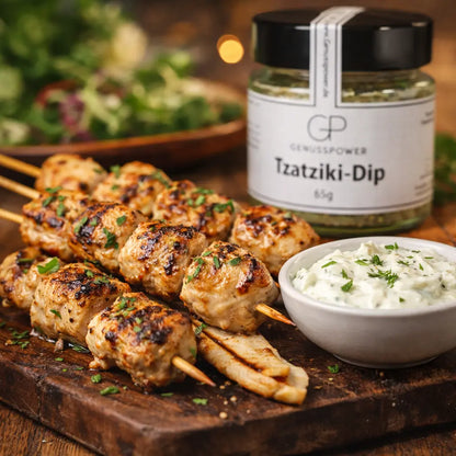 Tzaziki Dip Gewürz – Knoblauch-Kräuter Mischung für Tzaziki, Dips & Grillgerichte