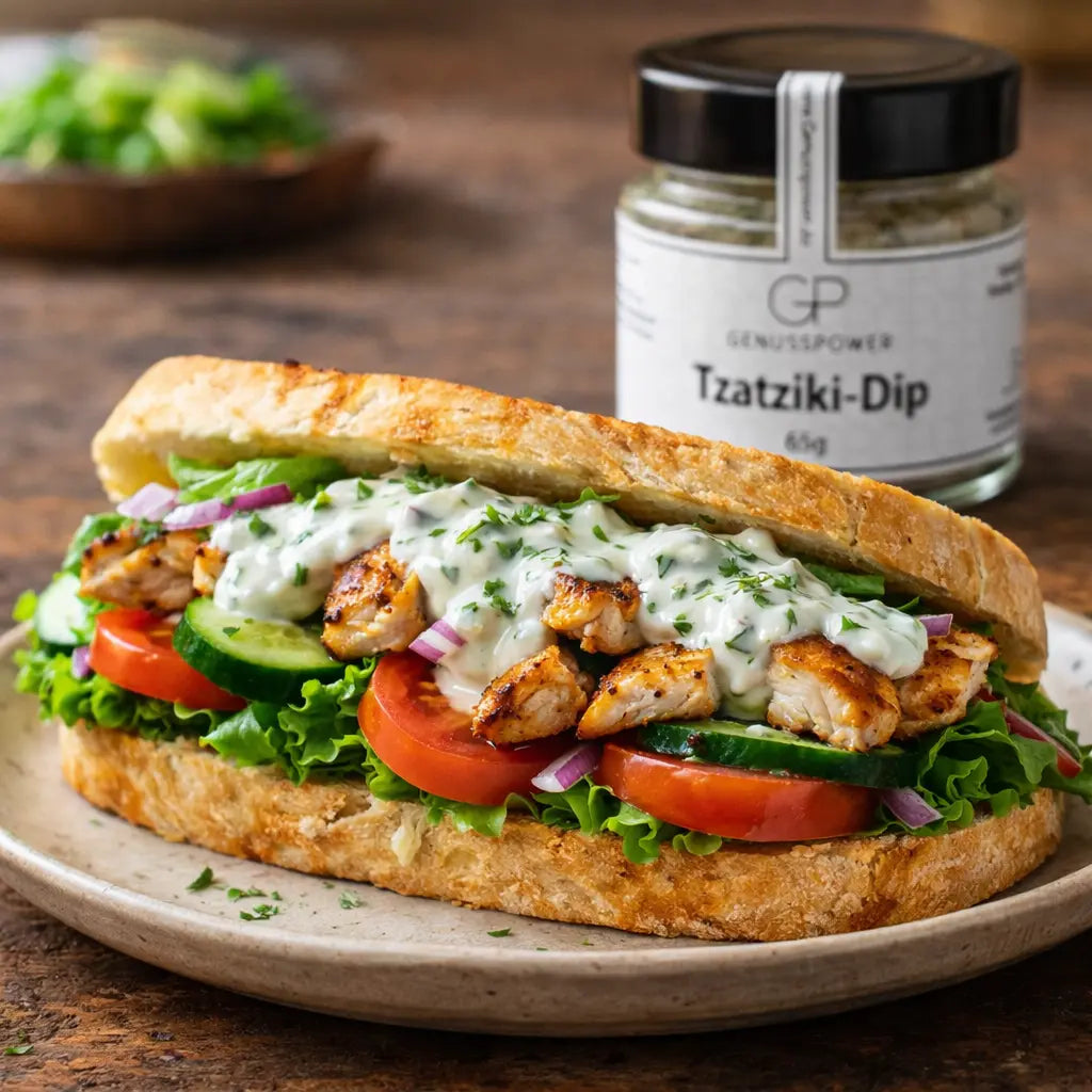 Tzaziki Dip Gewürz – Knoblauch-Kräuter Mischung für Tzaziki, Dips & Grillgerichte
