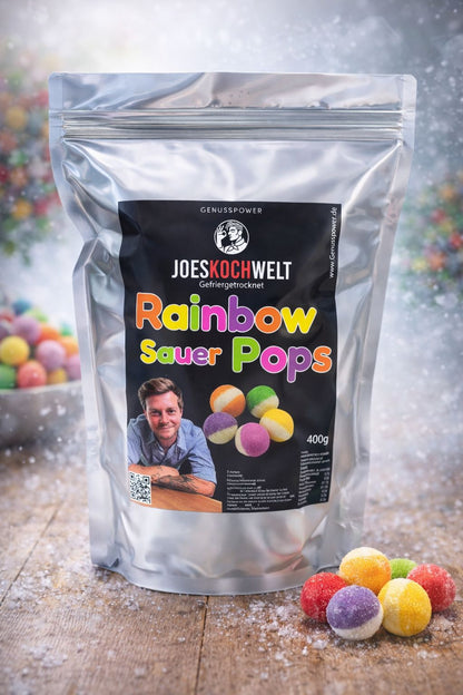Gefriergetrocknete Rainbow Pops – sauer (Joeskochwelt)