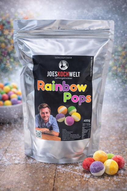 Gefriergetrocknete Rainbow Pops – süß (Joeskochwelt)