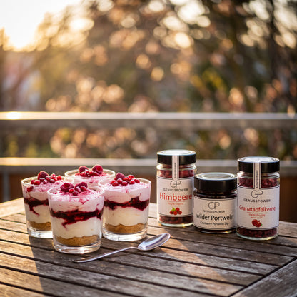 Mädelsabend – Himbeer-Mascarpone im Glas mit wildem Portwein