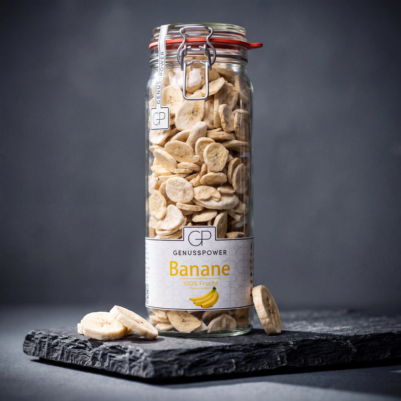 Bananen — Voll süß. Luftig & knusprig.