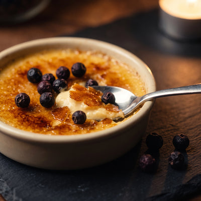 Auf der Crème brûlée