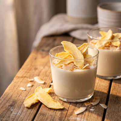 Auf der Panna cotta